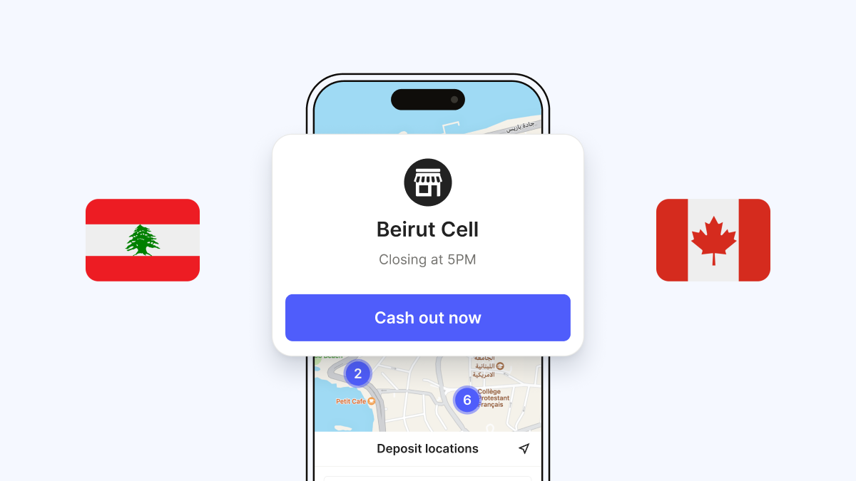 How to send and receive crypto in Lebanon from Canada
